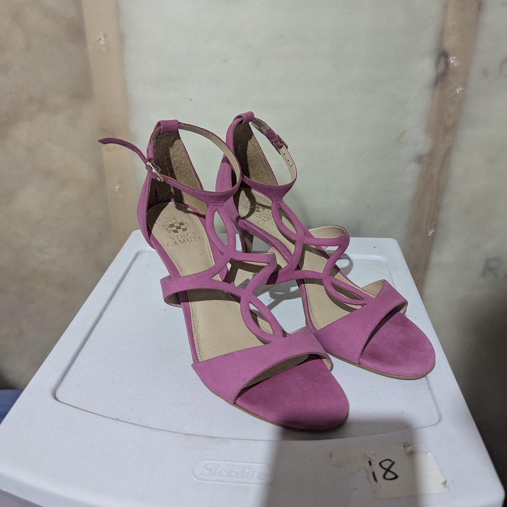 Vince Camuto Fuchsia Strappy Heels